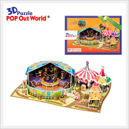 3D Puzzle Exciting Circus and Pierrot  Made in Korea